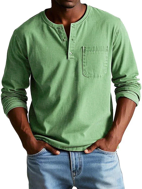 NOAH™ | Casual Classic Henley Shirt
