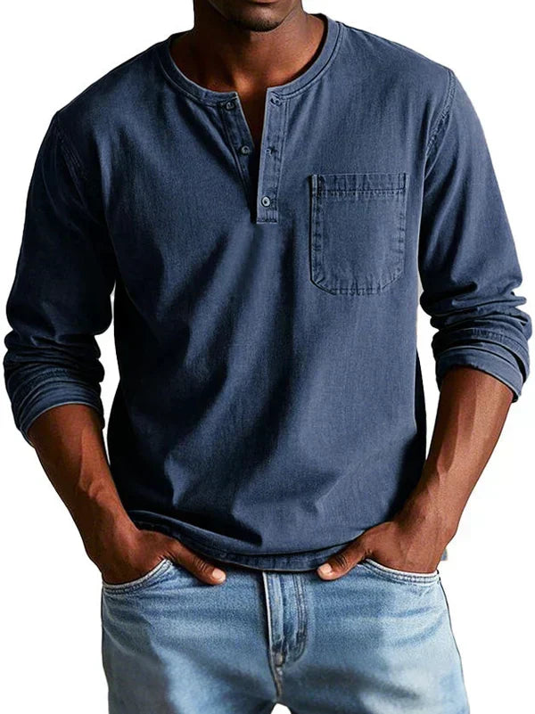 NOAH™ | Casual Classic Henley Shirt