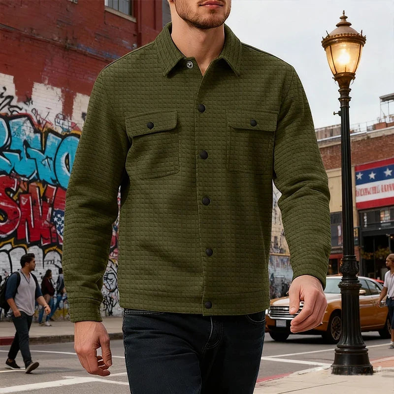 CALEB™ | Casual Checked Lightweight Men's Jacket