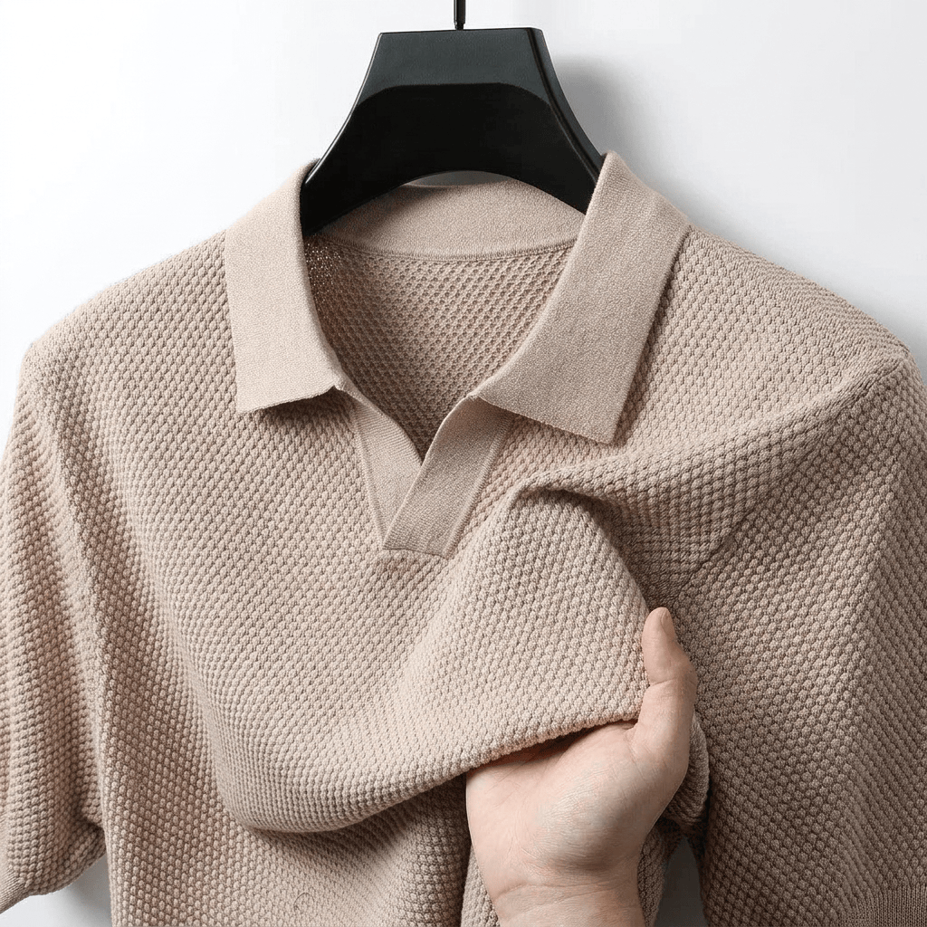 AIDEN™ | Waffle-Knit Textured Premium Polo Shirt