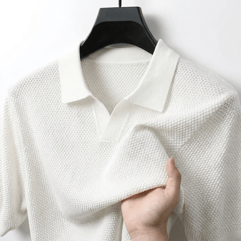 AIDEN™ | Waffle-Knit Textured Premium Polo Shirt